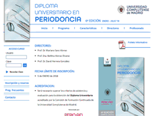 Tablet Screenshot of diplomaperiodoncia.com